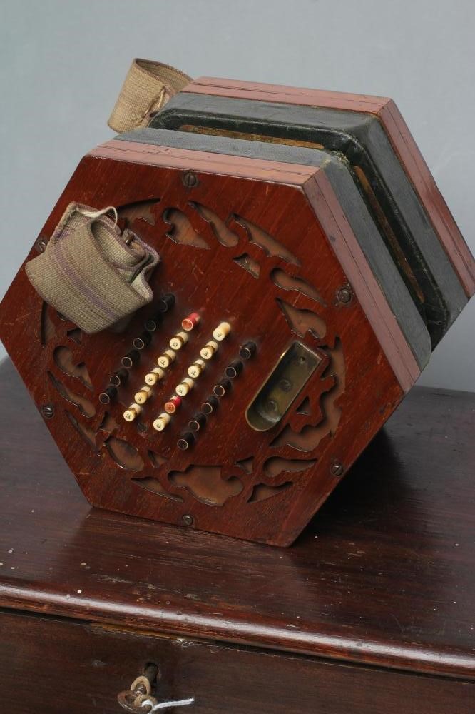 A VICTORIAN CONCERTINA by John Alfred Mills Image