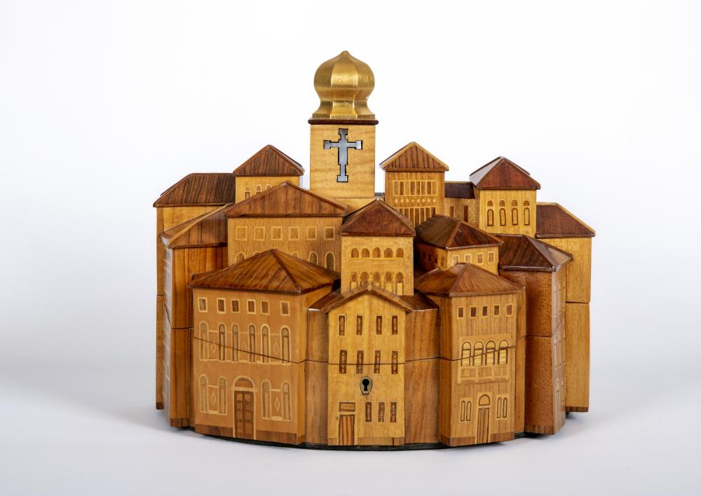 JOHN S PRESCOTT, an inlaid jewellery box Image