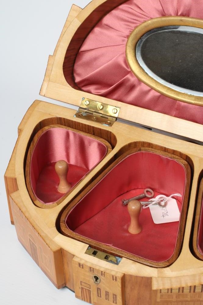 JOHN S PRESCOTT, an inlaid jewellery box Image