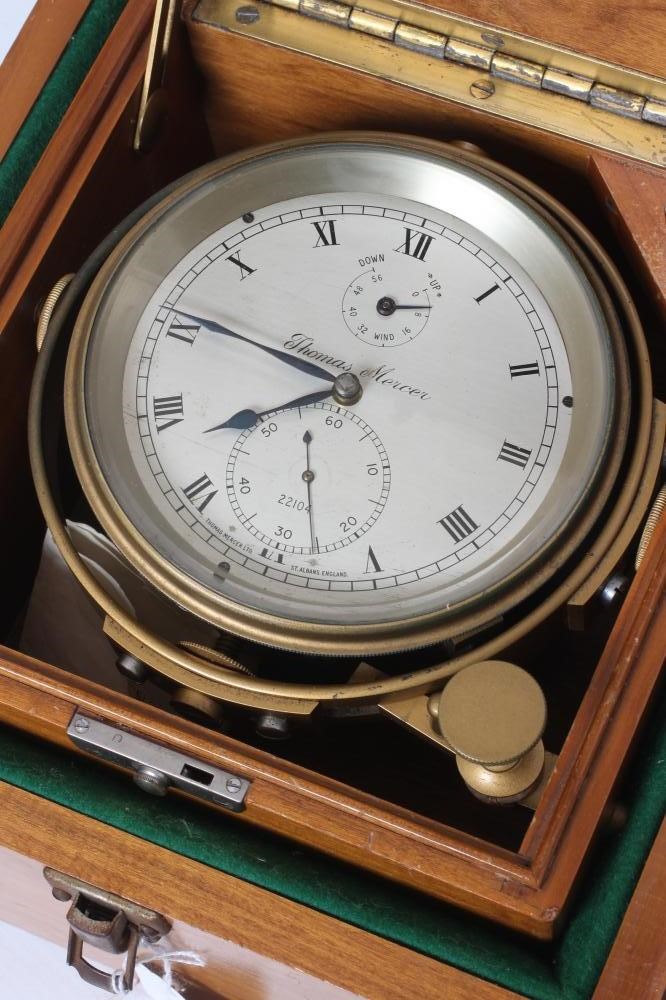 A MARINE CHRONOMETER signed Thomas Mercer 22104 Image