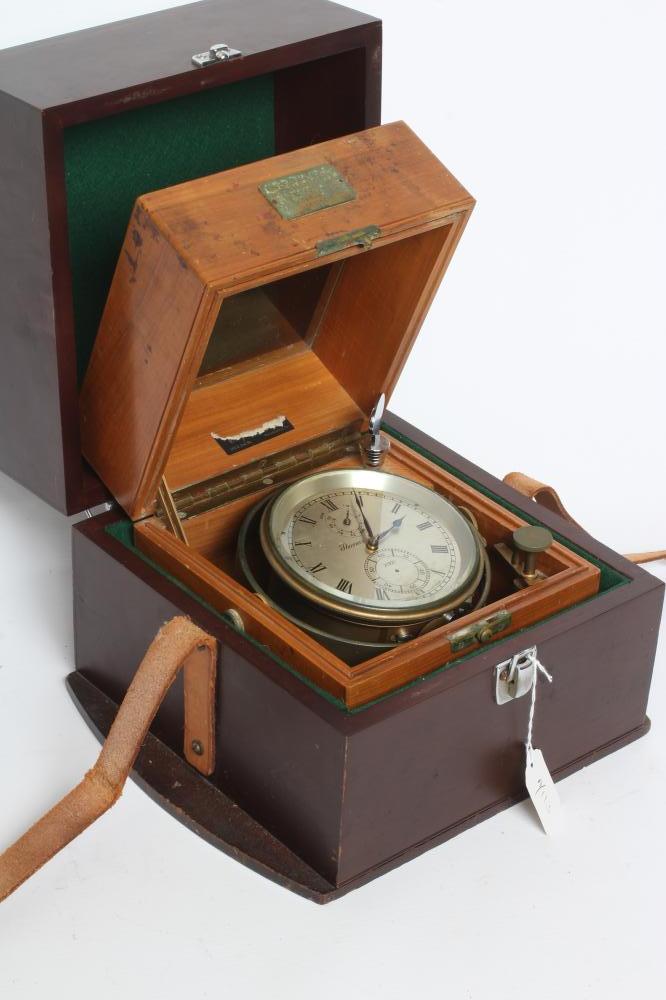 A MARINE TWO DAY CHRONOMETER signed Thomas Mercer 21921 Image