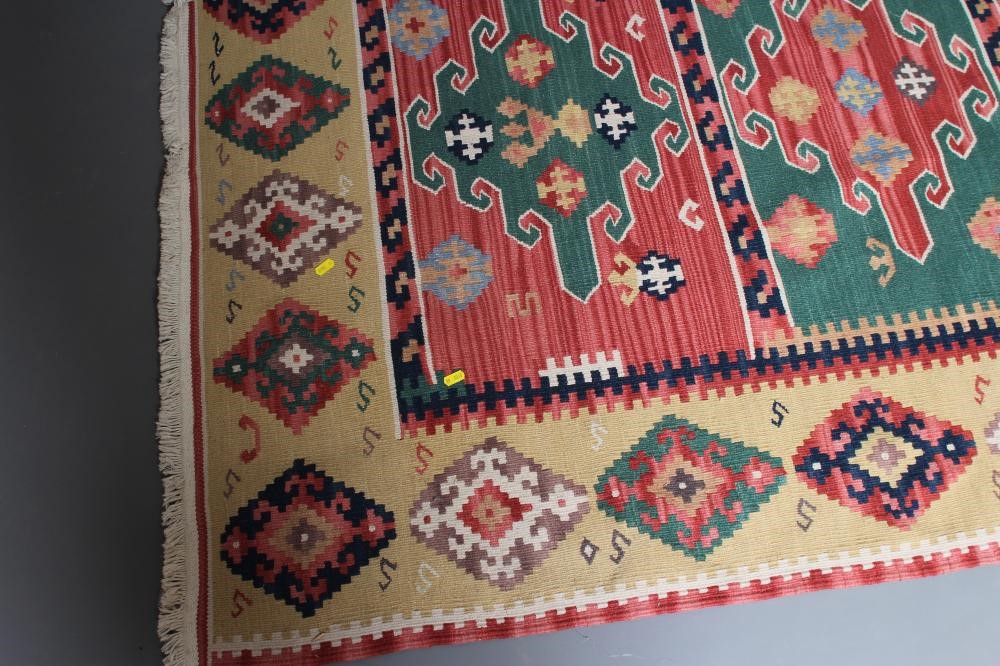 A FLAT WEAVE KILIM RUG Image