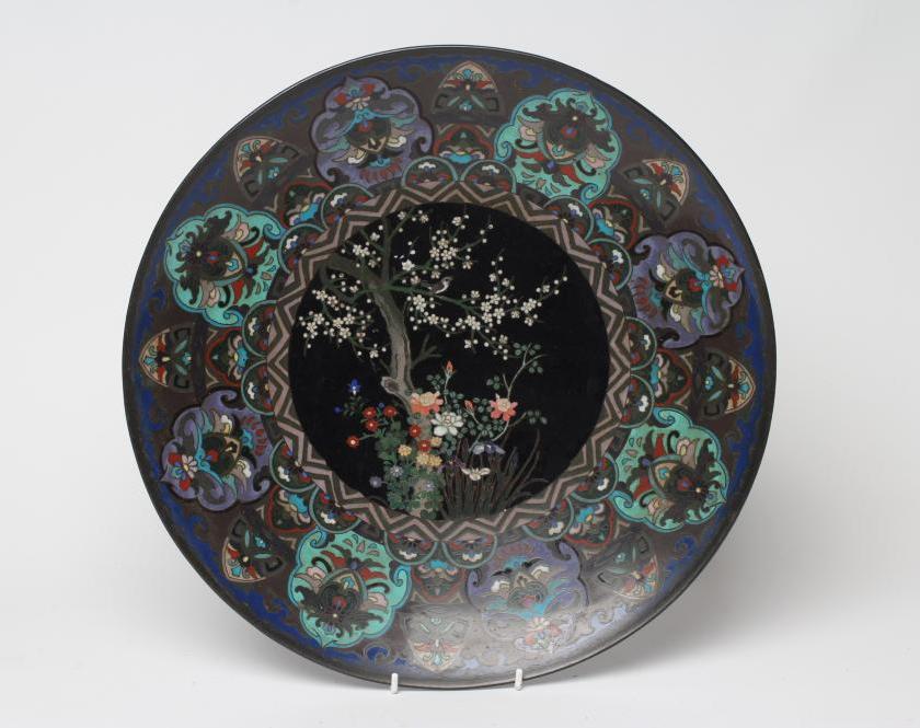 A CHINESE CLOISONNE CHARGER of shallow circular form Image