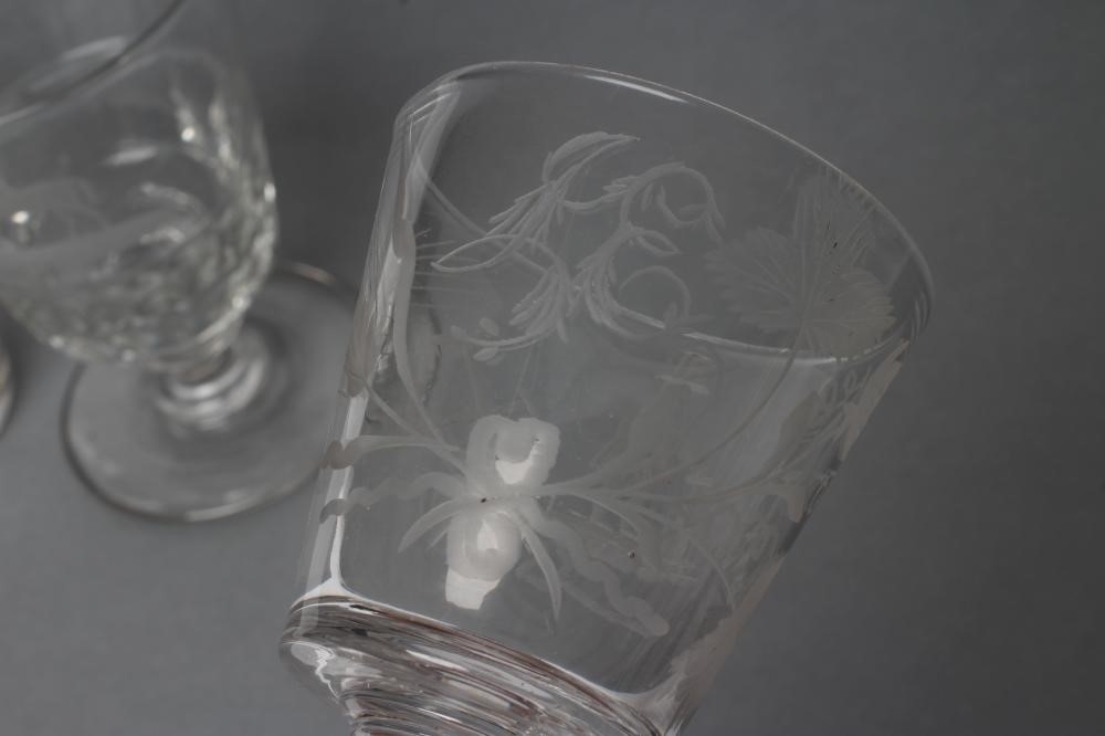 A WILLIAM IV GLASS GOBLET Image