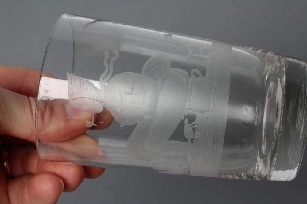 A WILLIAM IV GLASS GOBLET Image