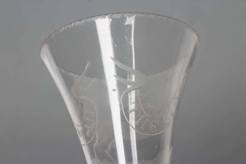 A COMMEMORATIVE ALE GLASS Image