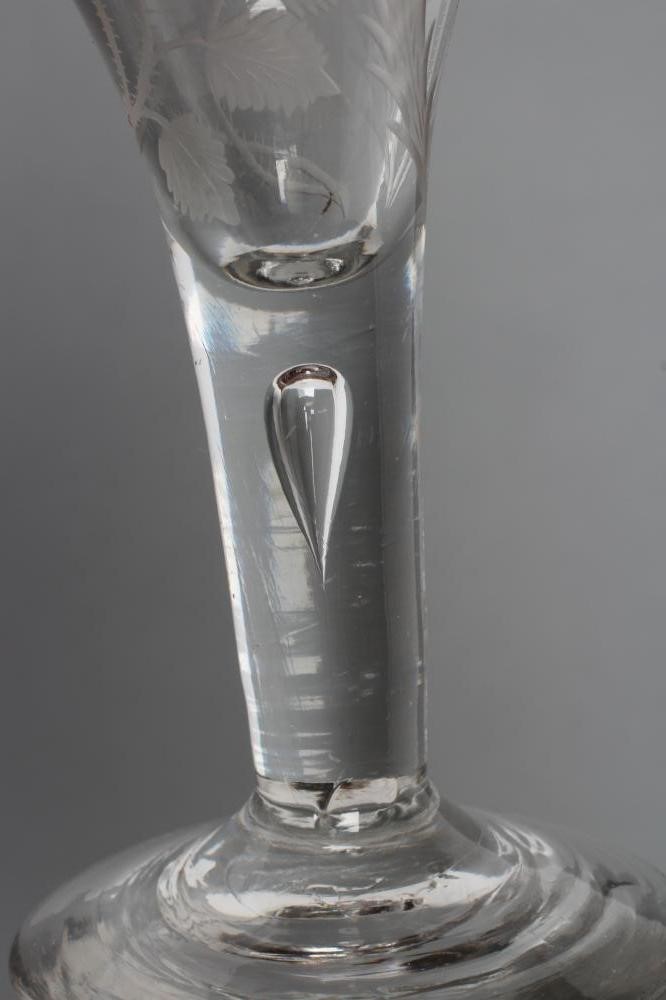 A JACOBITE WINE GLASS Image