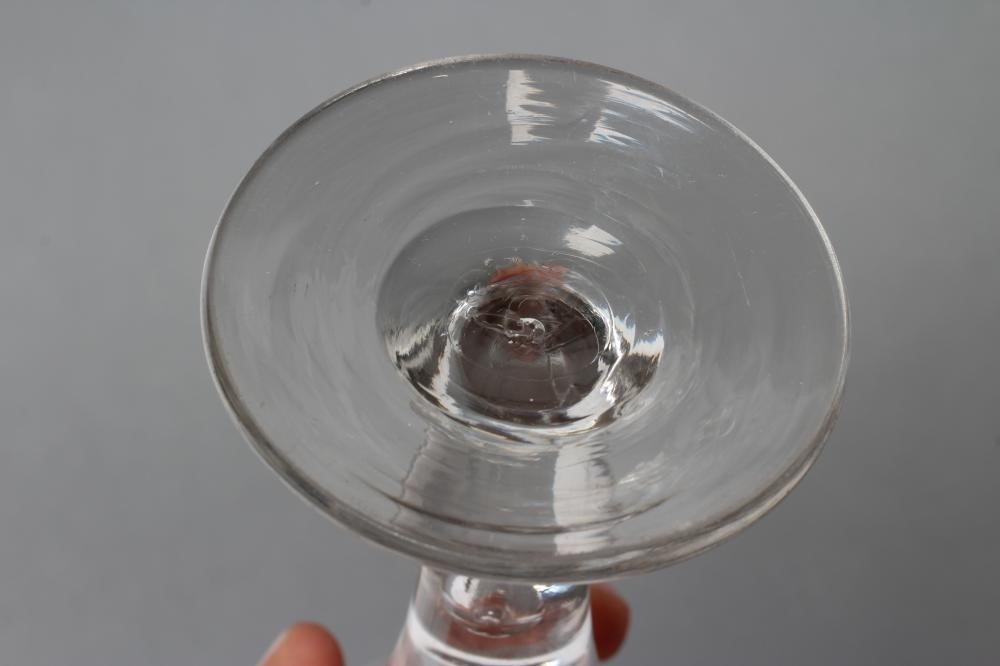 A JACOBITE WINE GLASS Image