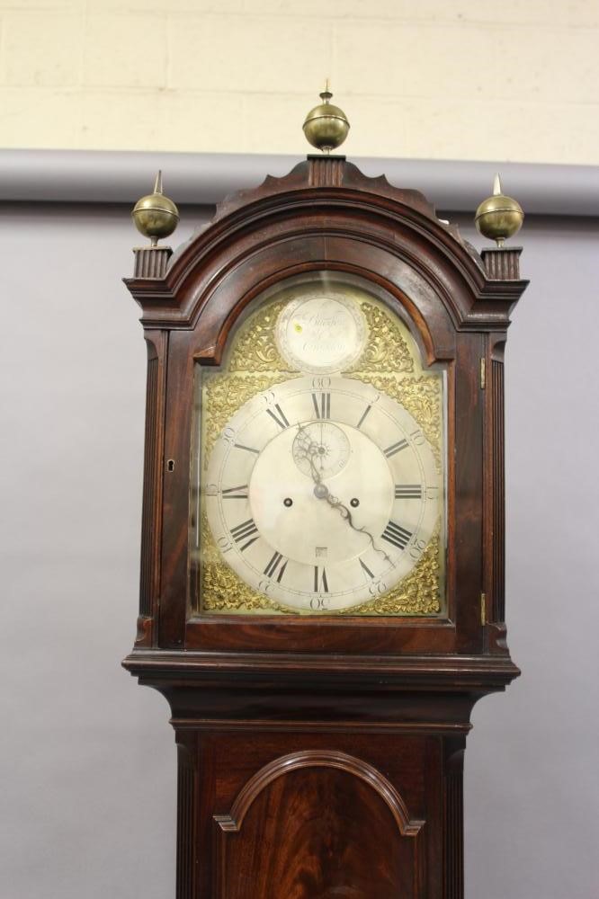 A MAHOGANY LONGCASE signed Budgen Croyden Image