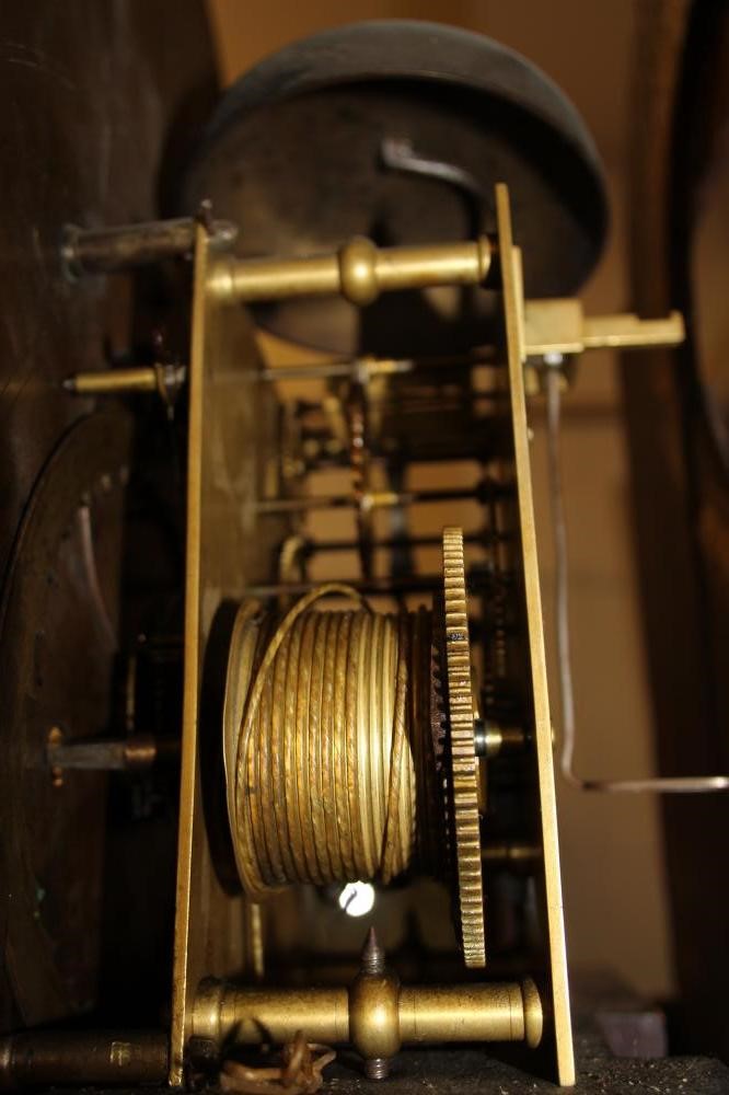 A MAHOGANY LONGCASE signed Budgen Croyden Image