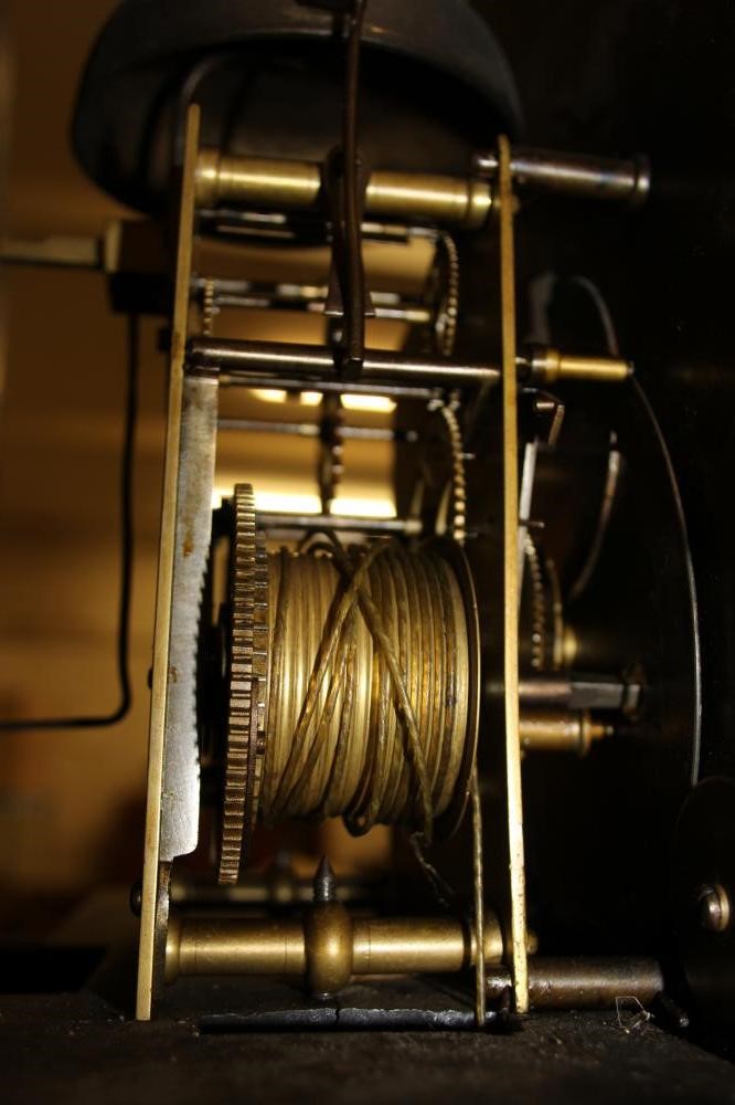 A MAHOGANY LONGCASE signed Budgen Croyden Image