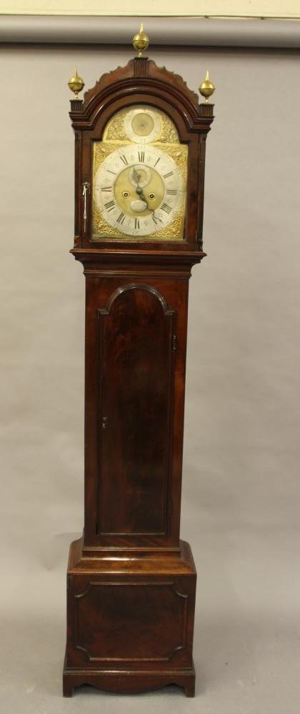 A MAHOGANY LONGCASE signed Joseph Leake London Image