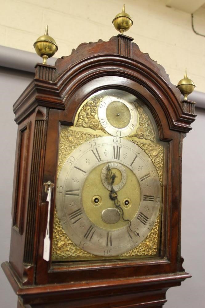 A MAHOGANY LONGCASE signed Joseph Leake London Image