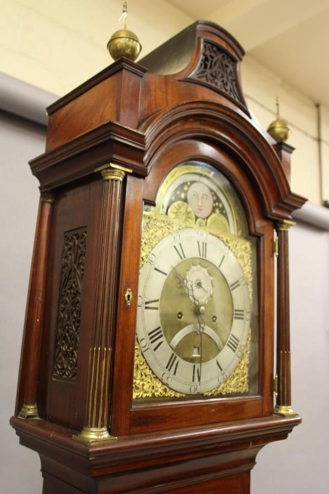 A MAHOGANY LONGCASE signed Grinnard High Holborn Image