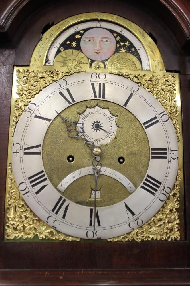 A MAHOGANY LONGCASE signed Grinnard High Holborn Image