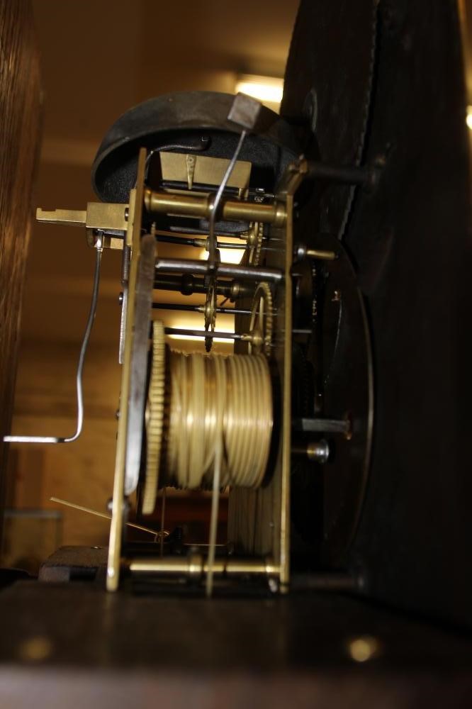 A MAHOGANY LONGCASE signed Grinnard High Holborn Image