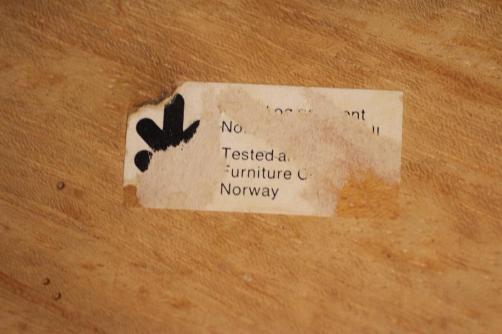 A NORWEGIAN TEAK COFFEE TABLE Image