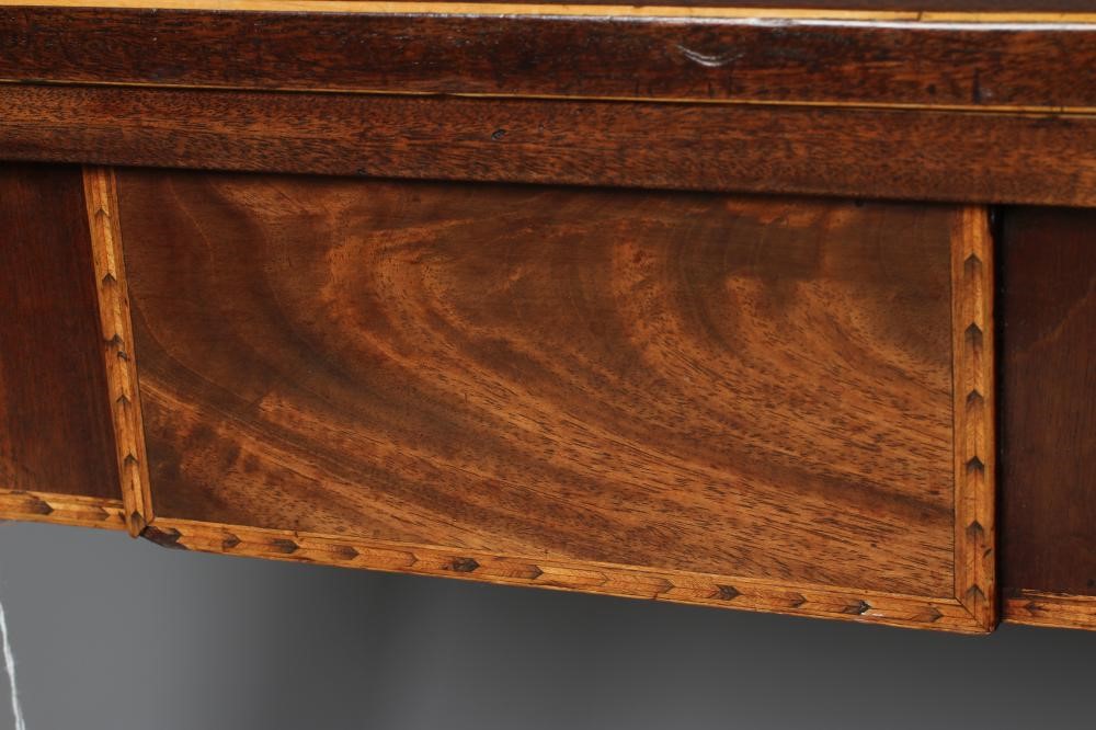 A GEORGIAN MAHOGANY FOLDING CARD TABLE Image