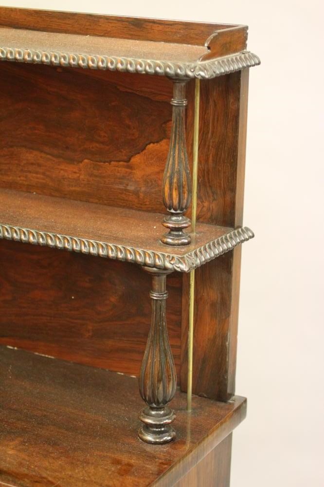 A REGENCY ROSEWOOD CHIFFONIER Image