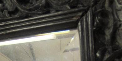 AN INDIAN CARVED EBONY(?) FRAME Image