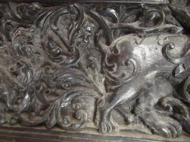 AN INDIAN CARVED EBONY(?) FRAME Image