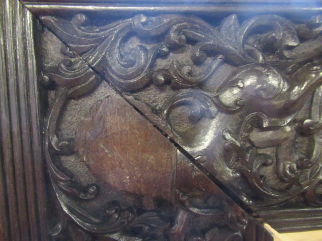 AN INDIAN CARVED EBONY(?) FRAME Image