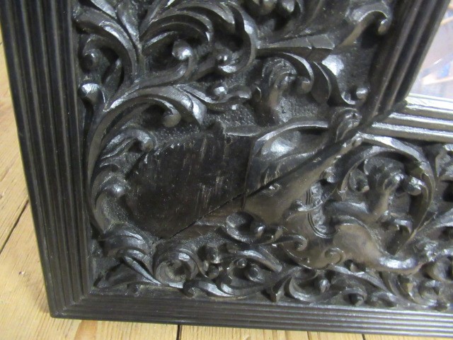 AN INDIAN CARVED EBONY(?) FRAME Image