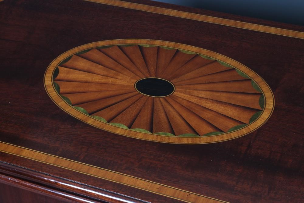 A GEORGIAN MAHOGANY FOLDING CARD TABLE Image