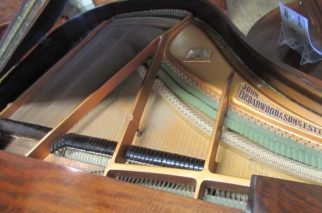 A MAHOGANY CASED BABY GRAND PIANO By John Broadwood & Sons Image