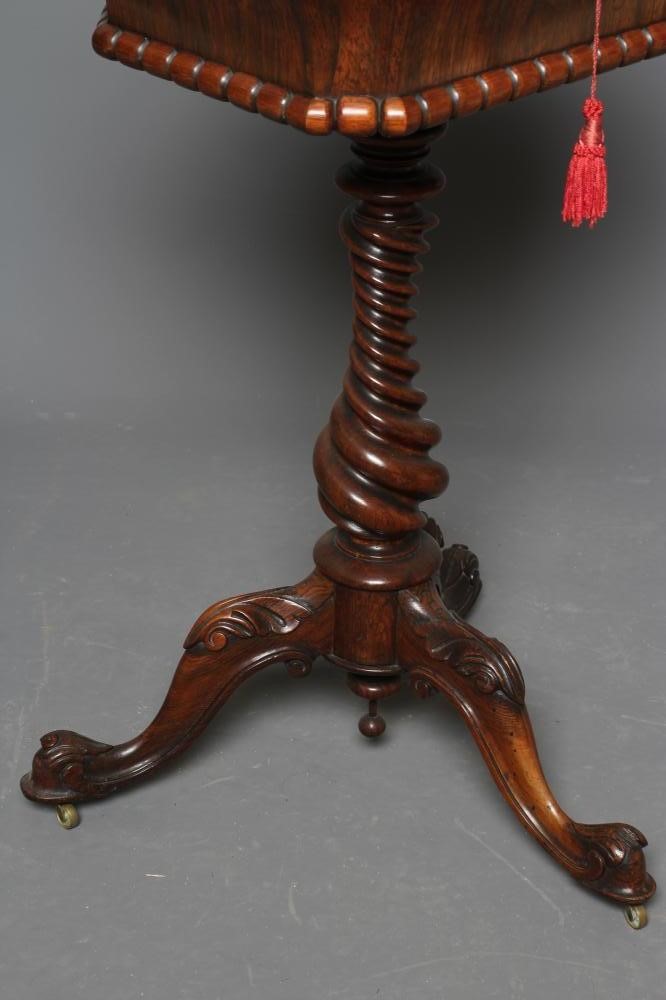 A ROSEWOOD SARCOPHAGUS TEAPOY Image