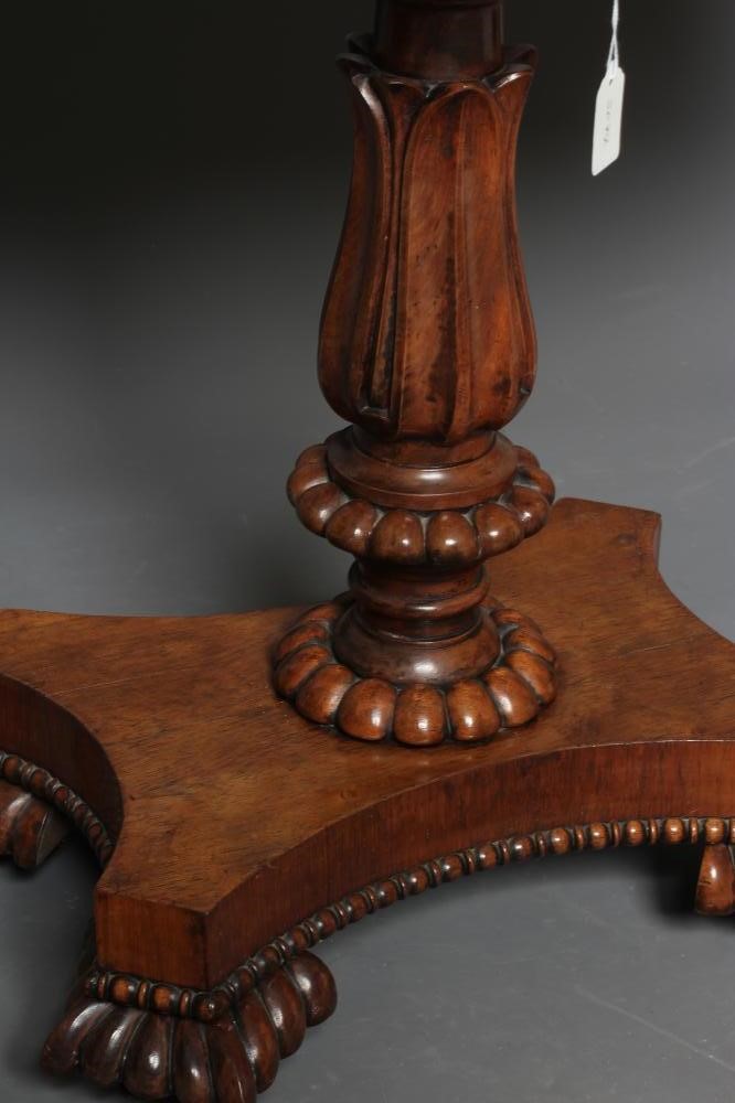 A GEORGE IV ROSEWOOD FOLDING TEA TABLE Image