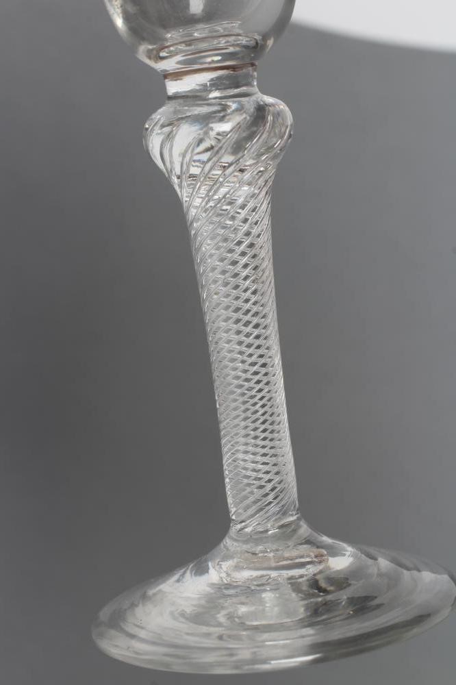 A JACOBITE WINE GLASS Image
