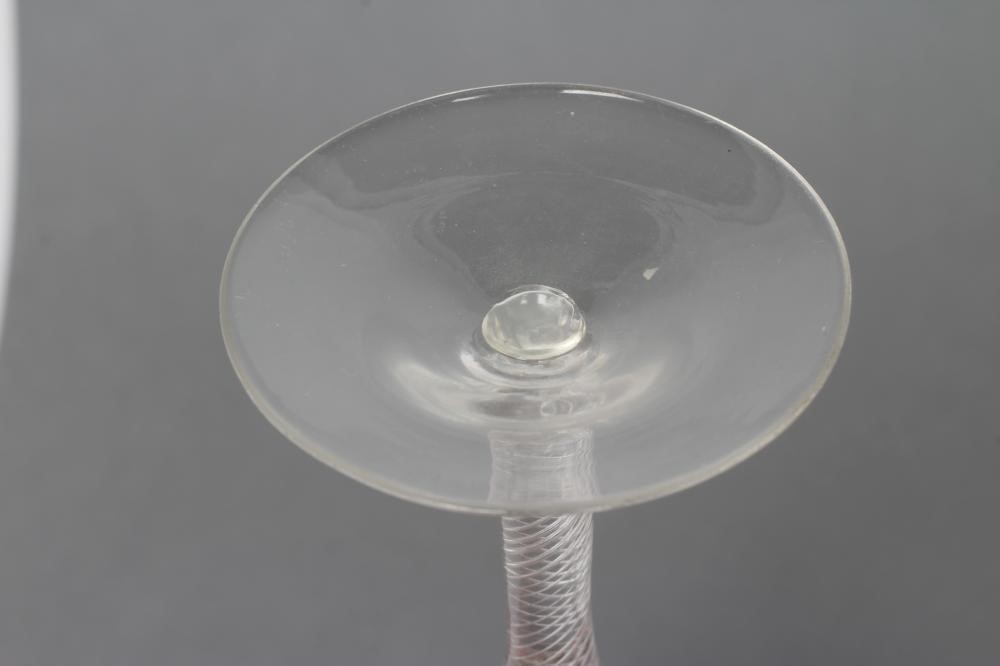 A JACOBITE WINE GLASS Image