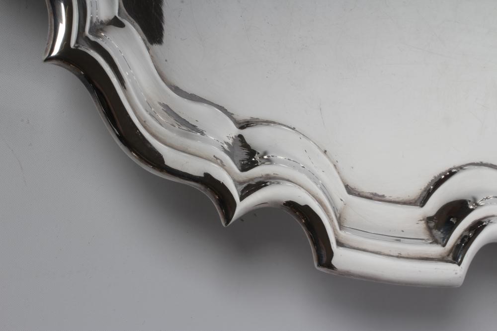 A LARGE SILVER SALVER Image