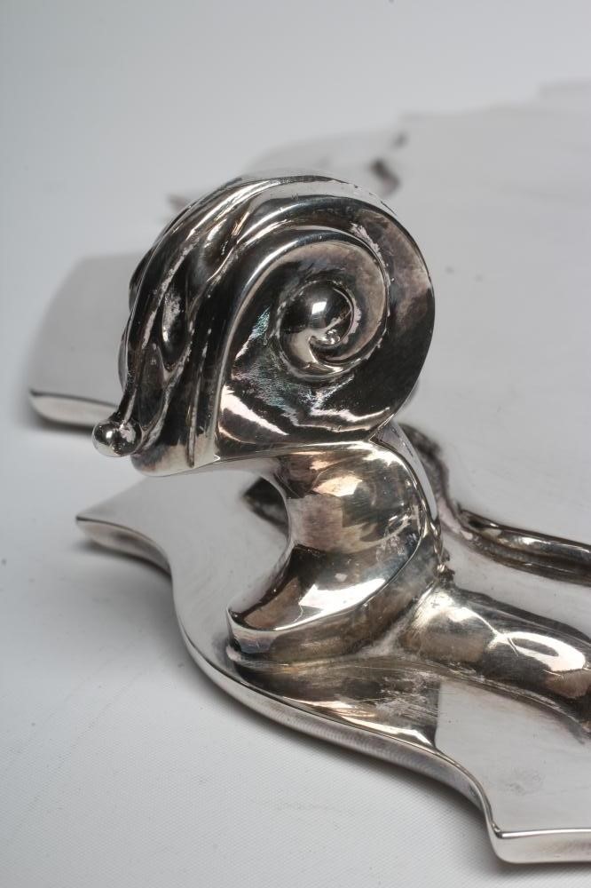 A LARGE SILVER SALVER Image