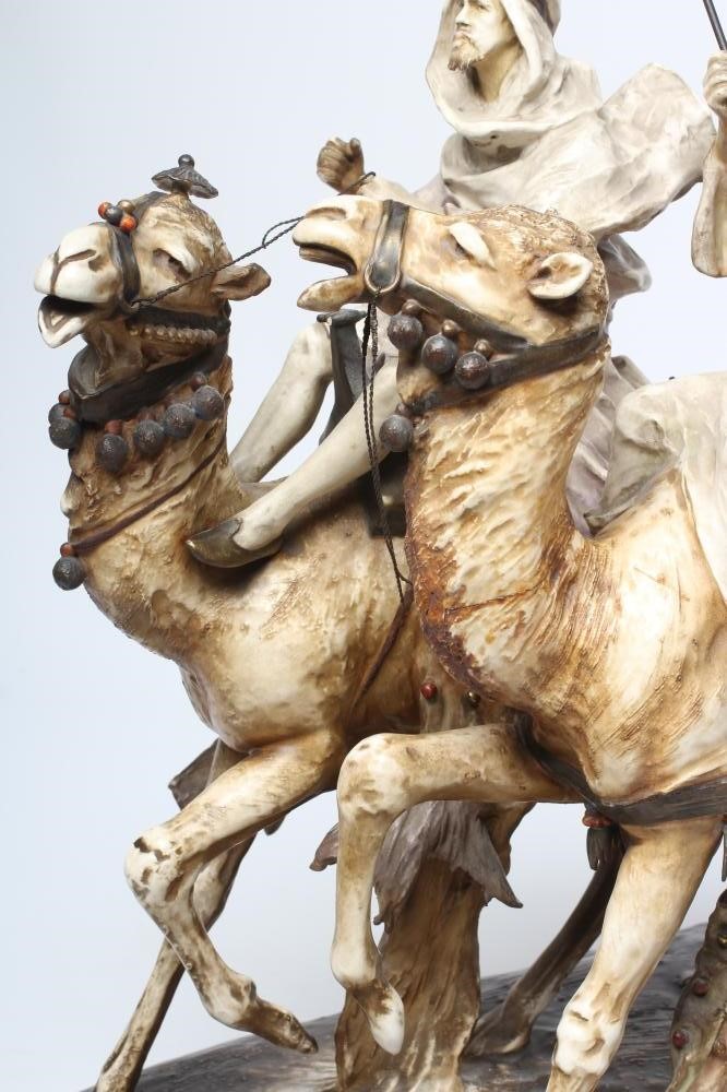 AN AUSTRIAN BISQUE PORCELAIN FIGURAL GROUP Image