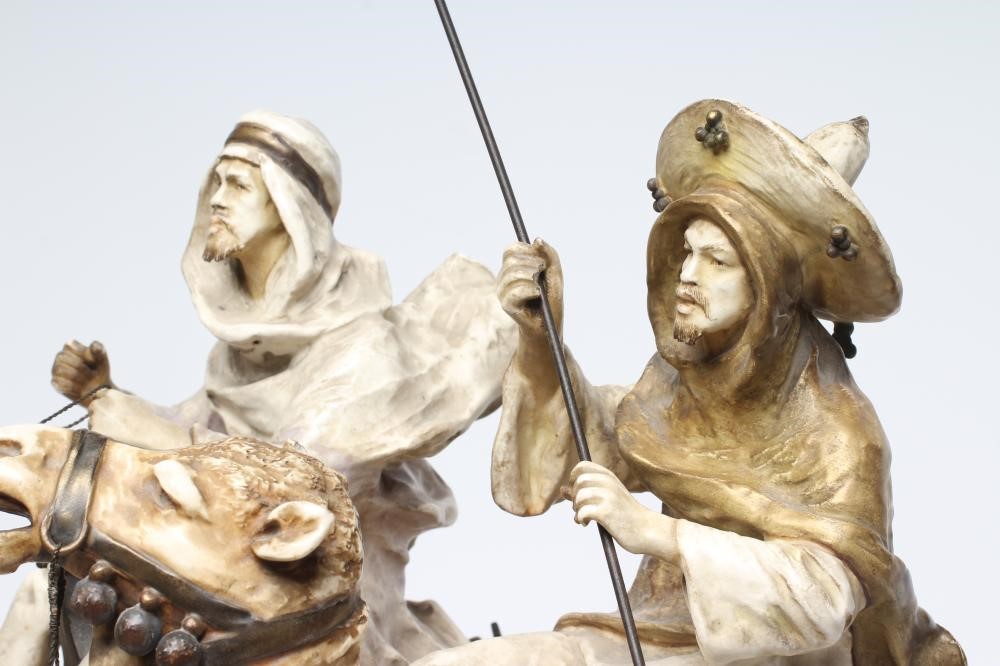 AN AUSTRIAN BISQUE PORCELAIN FIGURAL GROUP Image
