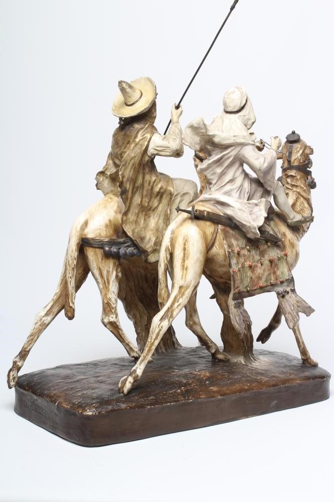 AN AUSTRIAN BISQUE PORCELAIN FIGURAL GROUP Image