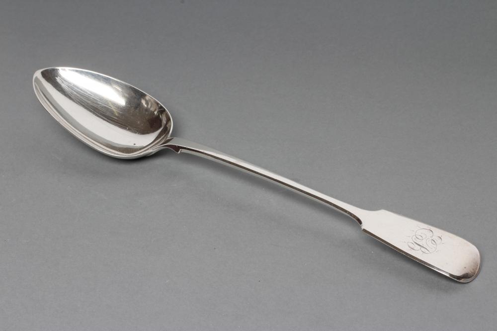 AN EARLY VICTORIAN SILVER BASTING SPOON Image