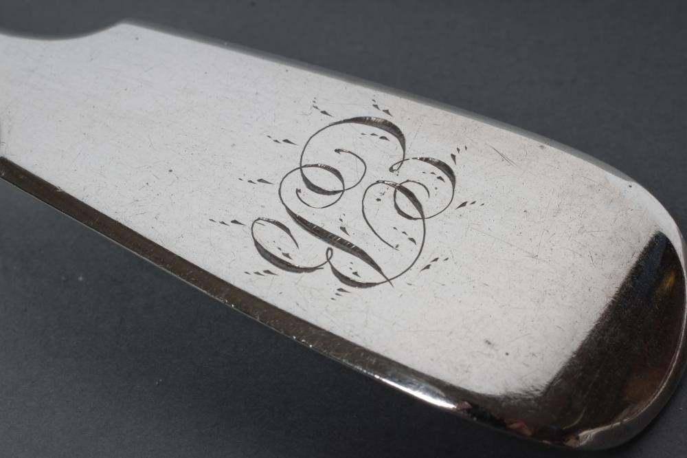 AN EARLY VICTORIAN SILVER BASTING SPOON Image