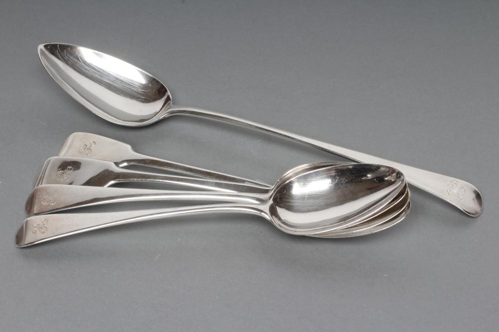 A GEORGE III SILVER BASTING SPOON Image