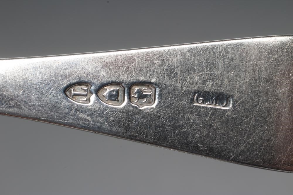 A SET OF FOUR LATE VICTORIAN SILVER TABLE FORKS Image