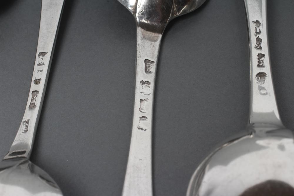A GEORGE III SILVER TABLESPOON Image
