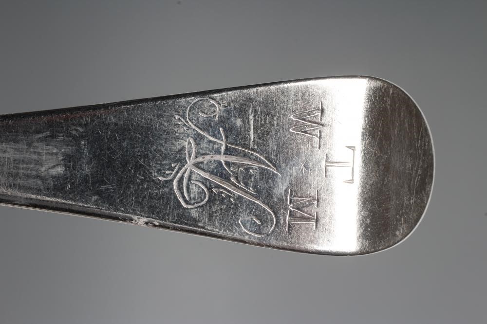 A GEORGE III SILVER TABLESPOON Image