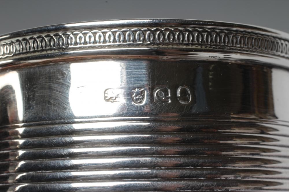 A LATE GEORGE III SILVER CHRISTENING MUG Image