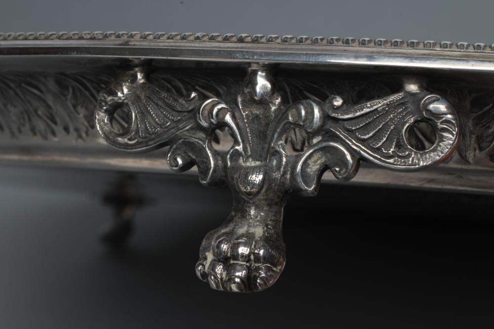 AN EDWARDIAN SILVER SALVER Image