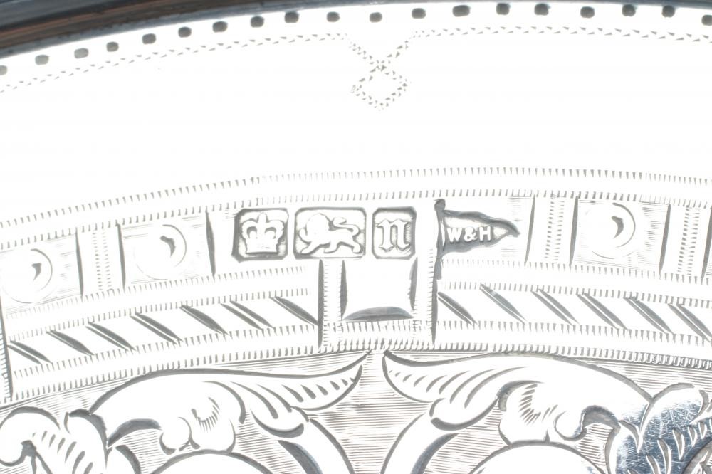 AN EDWARDIAN SILVER SALVER Image