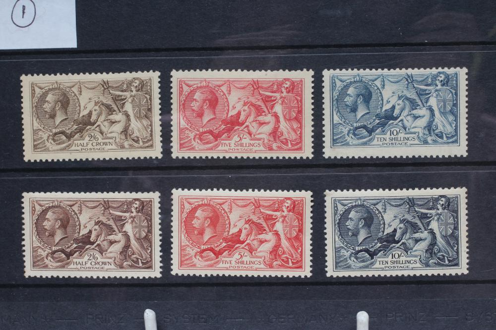 1918 AND 1934 GEORGE V SEAHORSES (Est. plus 21% premium inc. VAT) Image