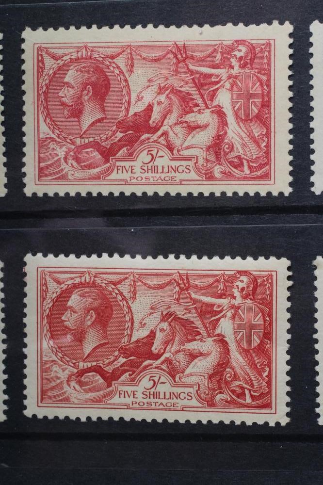 1918 AND 1934 GEORGE V SEAHORSES (Est. plus 21% premium inc. VAT) Image