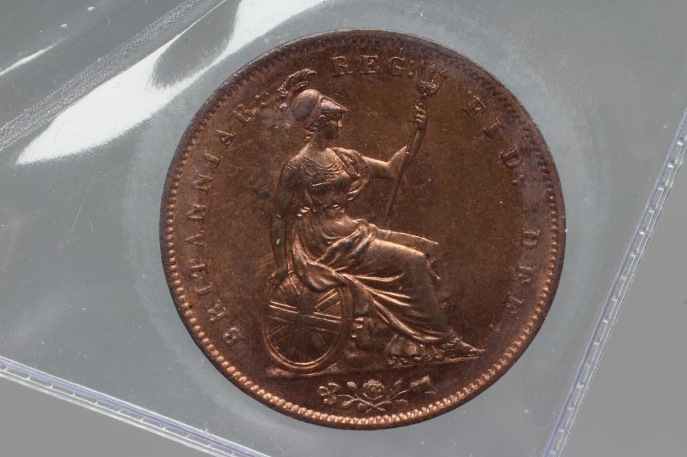 THREE QUEEN VICTORIA PENNIES Image